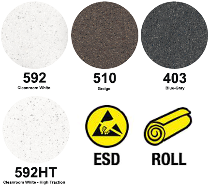 Cleanroom Sheet Vinyl Flooring - Euro-Flex® Antistatic